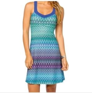 Prana multi color Shauna dress racer back Xs
